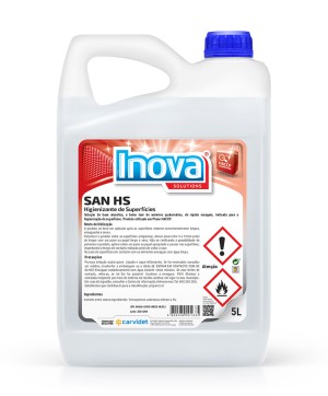 SAN HS Desinfetante de Superficies base alcoolica (Produto notificado na Direção Geral de Saúde)- 5lt 