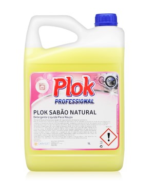 PLOK Detergente Líquido Máquina Lavar Roupa Sabão Natural