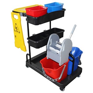 Carro Limpeza Multifunções 2x15lt